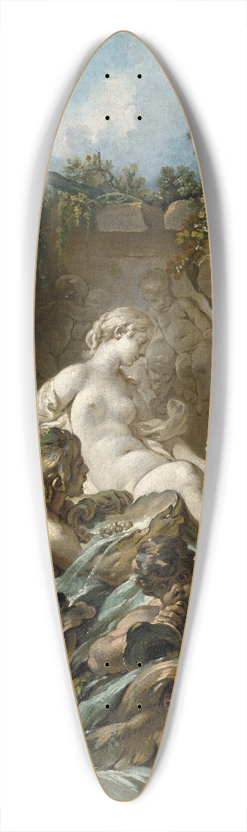 Franois Boucher - Fountain of Venus 39.3 inch art pintail longboard deck