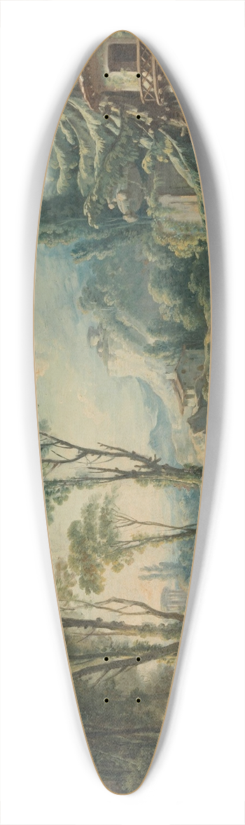 Franois Boucher - Hirtenlandschaft mit Fluss 39.3 inch art pintail longboard deck