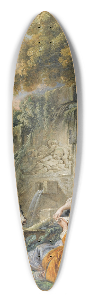 Franois Boucher - Reading The Letter 39.3 inch art pintail longboard deck