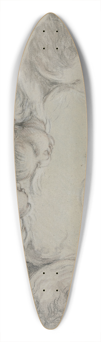 Franois Boucher - Sechs Engelskpfe in Wolken 39.3 inch art pintail longboard deck