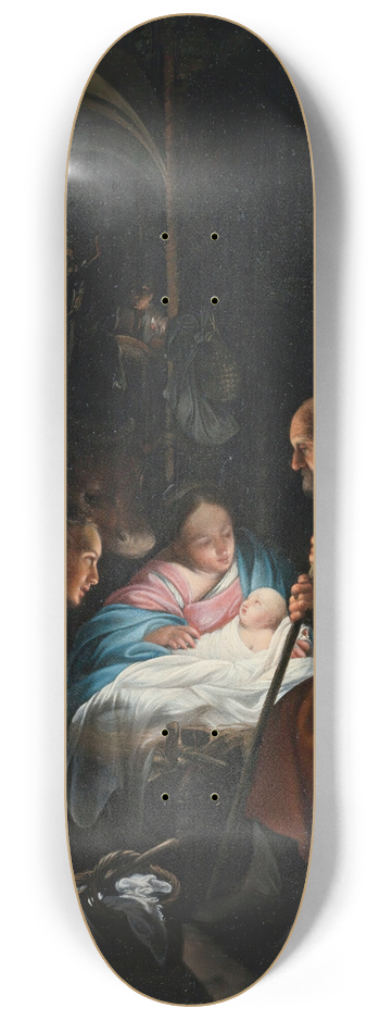 Carlo Saraceni - The Adoration Of The Shepherds 8.25 inch art skate deck