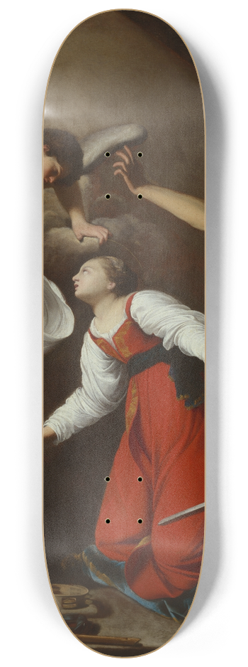 Carlo Saraceni - The Martyrdom of St. Cecilia 8.25 inch art skate deck