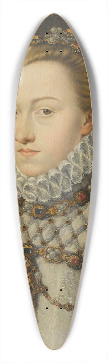 Franois Clouet - Elisabeth of Austria, Queen of France 39.3 inch art pintail longboard deck