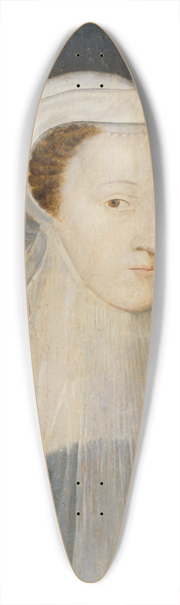 Franois Clouet - Portrait de Marie-Stuart (1542-1587), reine de France et reine dcosse, en costume de deuil 39.3 inch art pintail longboard deck