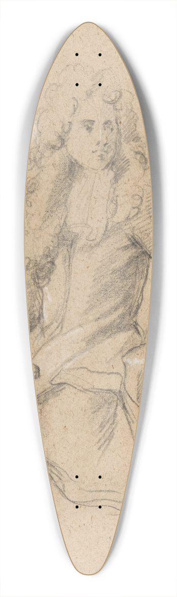 Franois de Troy - Gentleman Seated at a Table 39.3 inch art pintail longboard deck