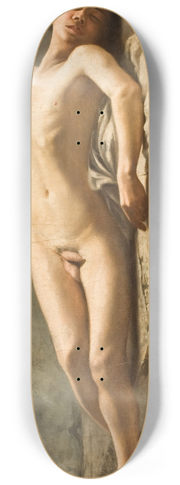 Carlos Baca-Flor - Reclining Nude 8.25 inch art skate deck