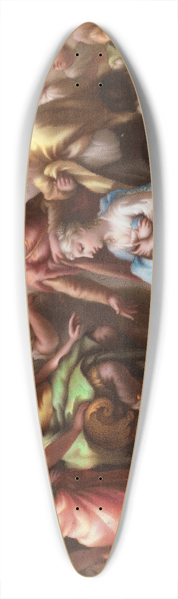Franois-Edouard Picot - Plaque 39.3 inch art pintail longboard deck