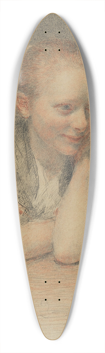 Franois Guiguet - A Good Read 39.3 inch art pintail longboard deck