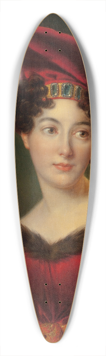 Franois Joseph Kinson - Portrait of Madame Lestapis (ne Boode), Daughter of Henry Boode 39.3 inch art pintail longboard deck