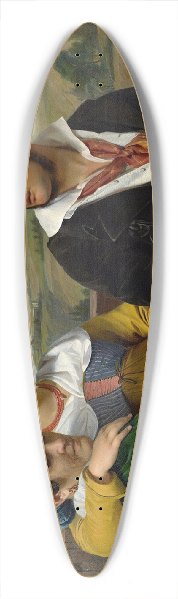 Franois-Joseph Navez - A Musical Group 39.3 inch art pintail longboard deck