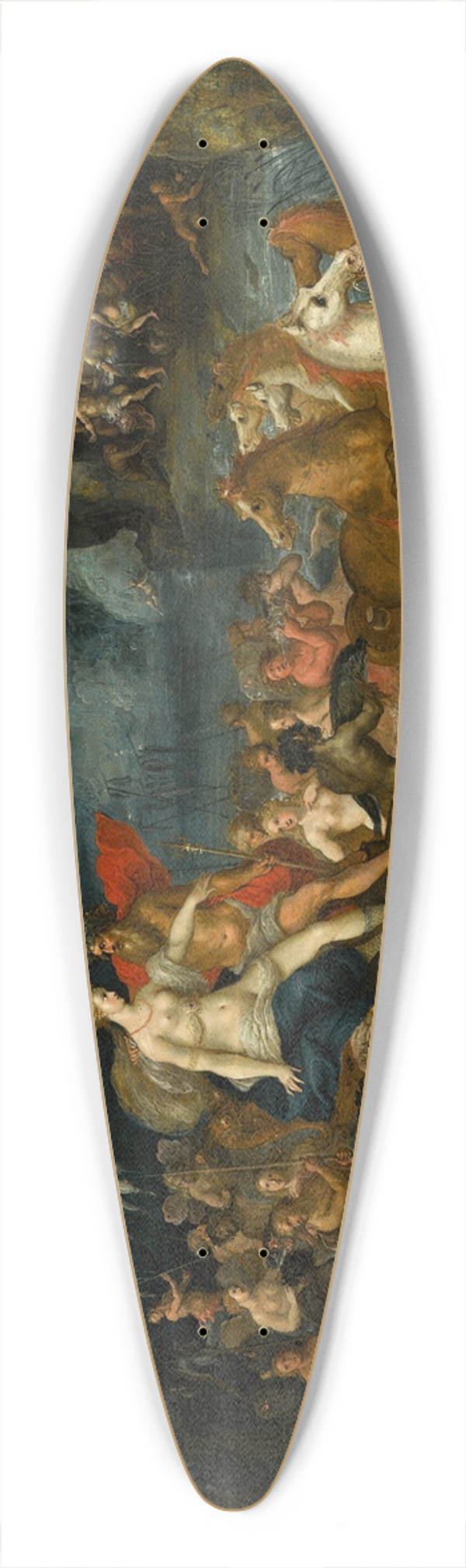 Frans Francken the Younger - Neptune and Amphitrite 39.3 inch art pintail longboard deck