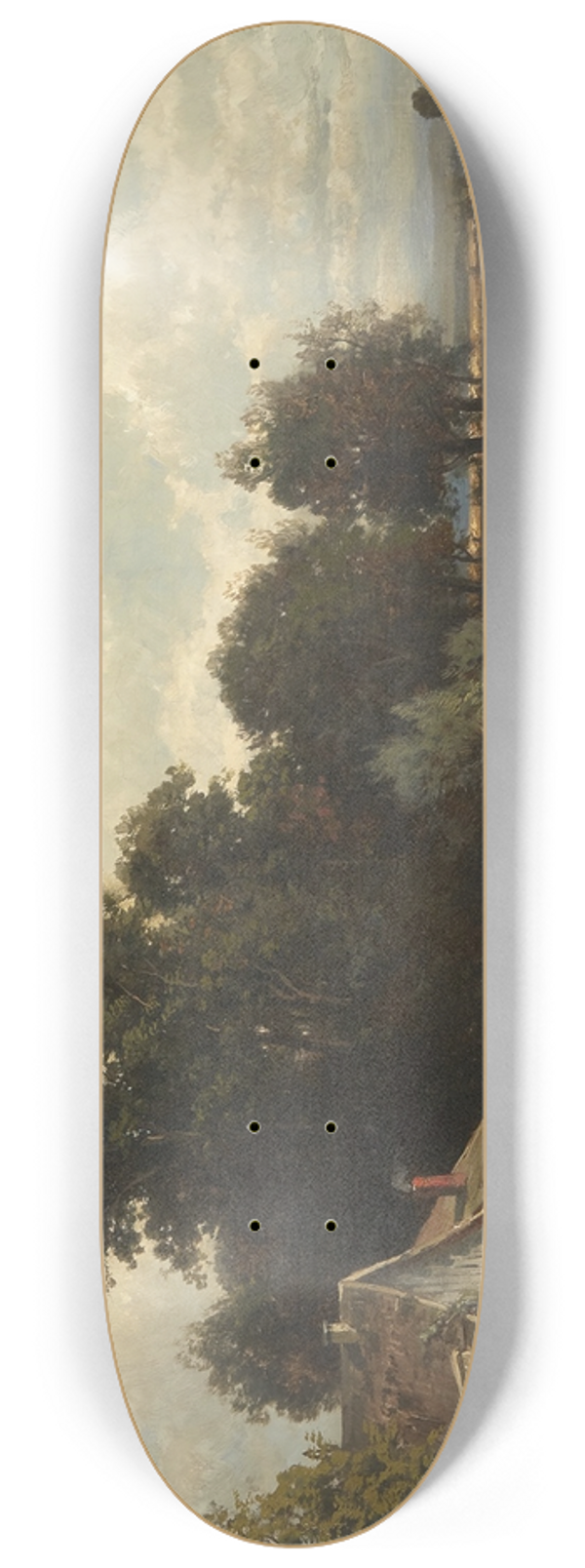 Carl Philipp Weber - Farm Near Rockaway, Morris County, New Jersey 8.25 inch art skate deck