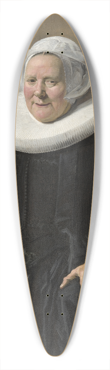 Frans Hals - Portrait of an Elderly Lady 39.3 inch art pintail longboard deck