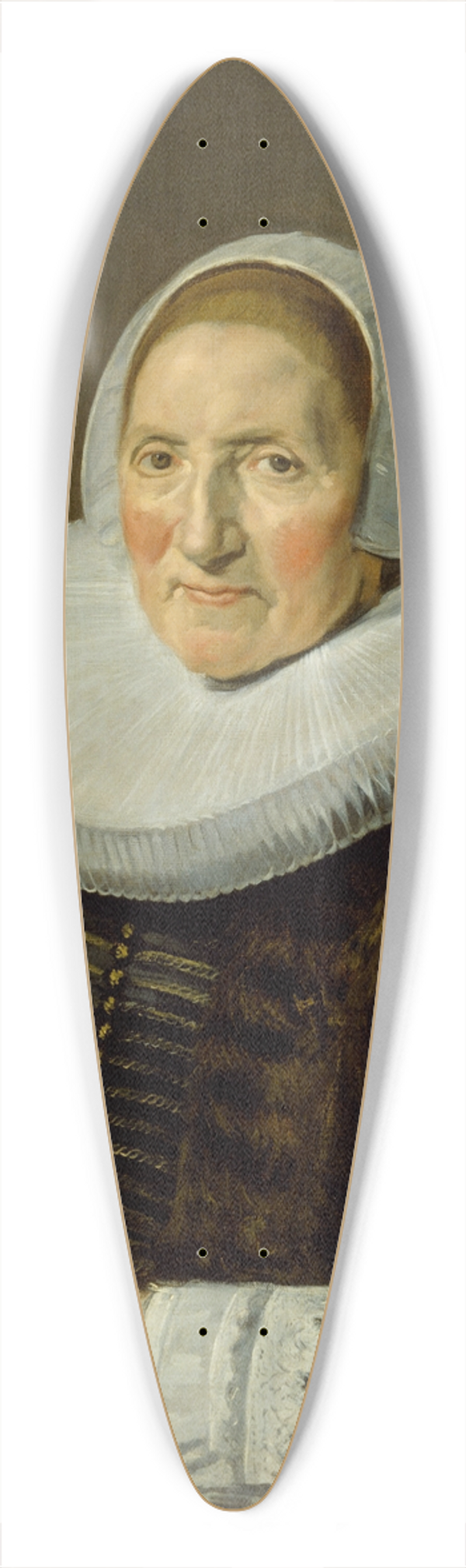 Frans Hals - Portrait of a Woman 39.3 inch art pintail longboard deck