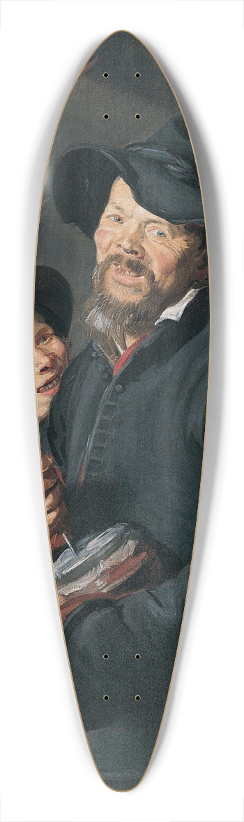 Frans Hals - The Rommel-Pot Player 39.3 inch art pintail longboard deck