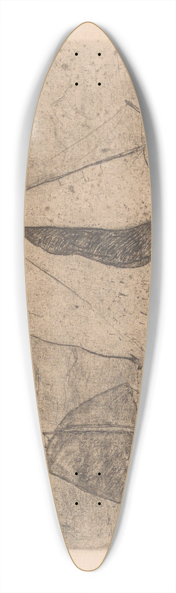 Frans Hens - Sailingboats 39.3 inch art pintail longboard deck