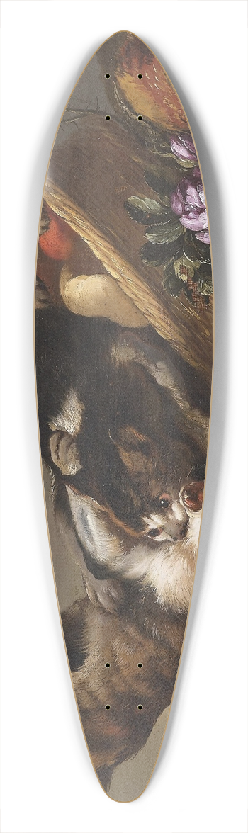 Frans Snyders - Kmpfende Katzen 39.3 inch art pintail longboard deck