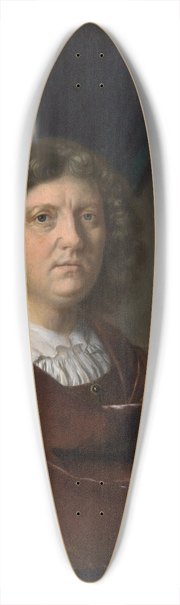Frans van Mieris the Elder - Portrait of a gentleman in a red coat 39.3 inch art pintail longboard deck