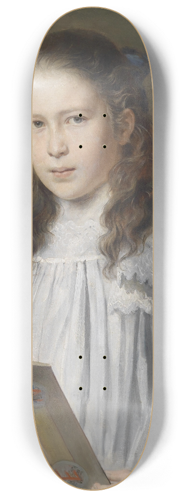 Carl Probst - Mdchenbildnis Gisela Probst 8.25 inch art skate deck