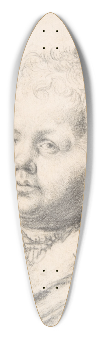 Frans van Mieris the Elder - Portrait of a Young Boy 39.3 inch art pintail longboard deck