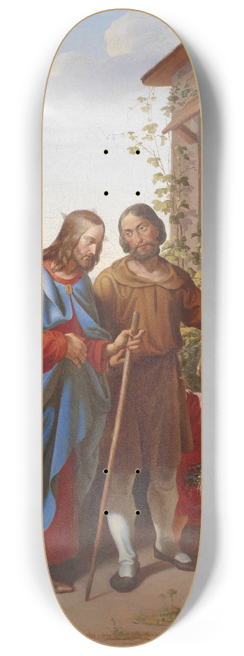 Carl Rahl - Christ As A Guest 8.25 inch art skate deck