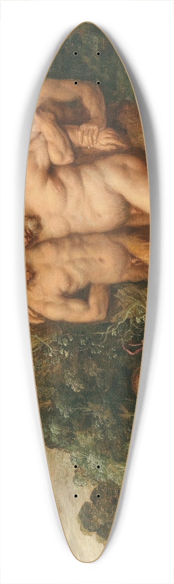 Frans Wouters - The drunken Silenus 39.3 inch art pintail longboard deck