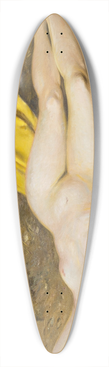 Frantiek indel - Woman with a Rose 39.3 inch art pintail longboard deck
