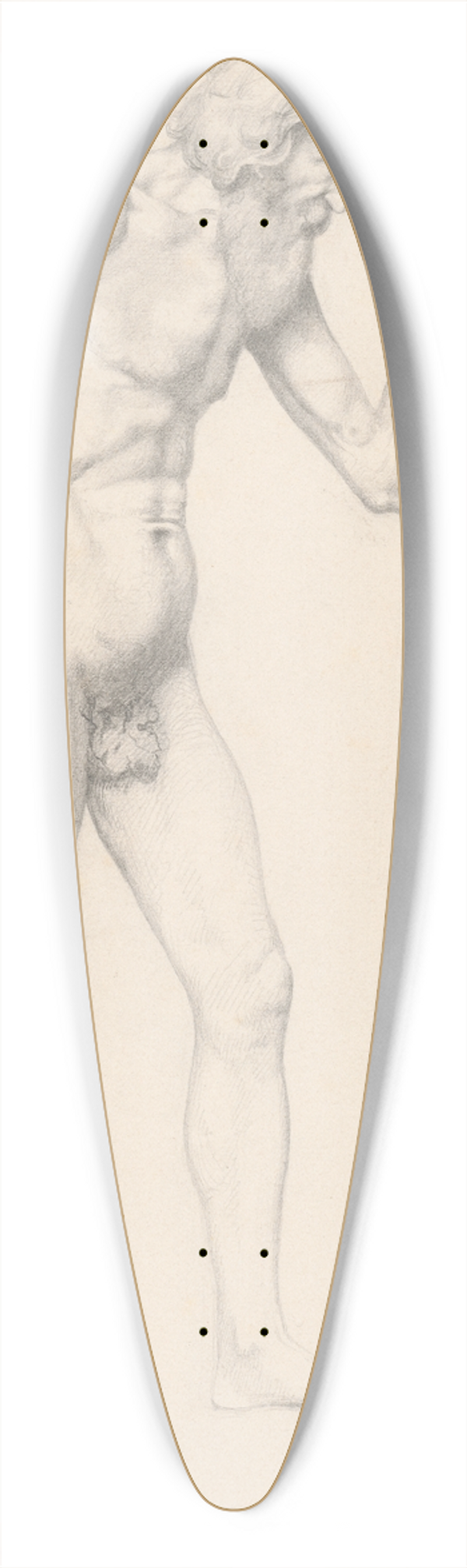 Frantiek Klimkovi - Study of an old mans act 39.3 inch art pintail longboard deck