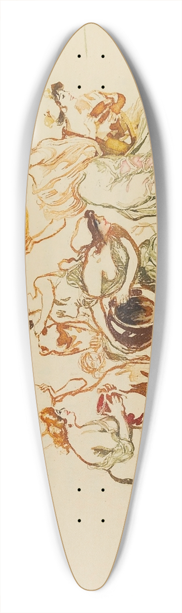 Frantiek Kupka - Lysistrat 39.3 inch art pintail longboard deck