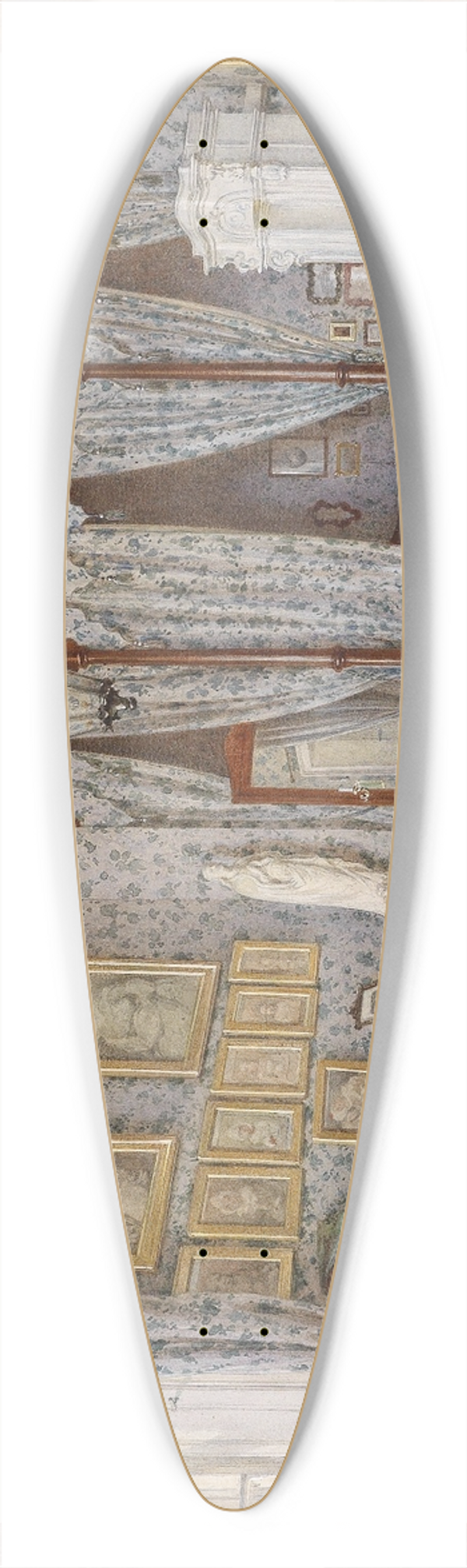 Franz Alt - Schreibzimmer Schloss Vukovar 39.3 inch art pintail longboard deck