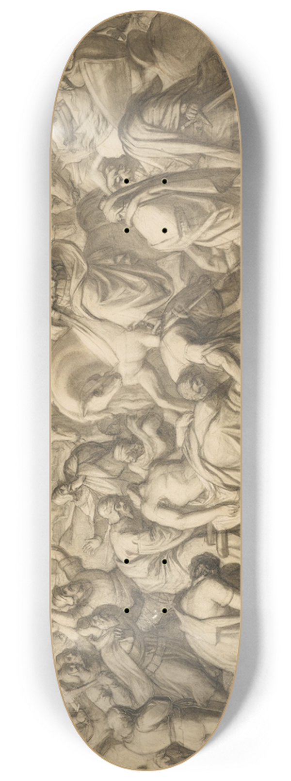 Carl Rahl - Rudolf I. von Habsburg an der Leiche Przemysl Ottokars II. von Bhmen 8.25 inch art skate deck