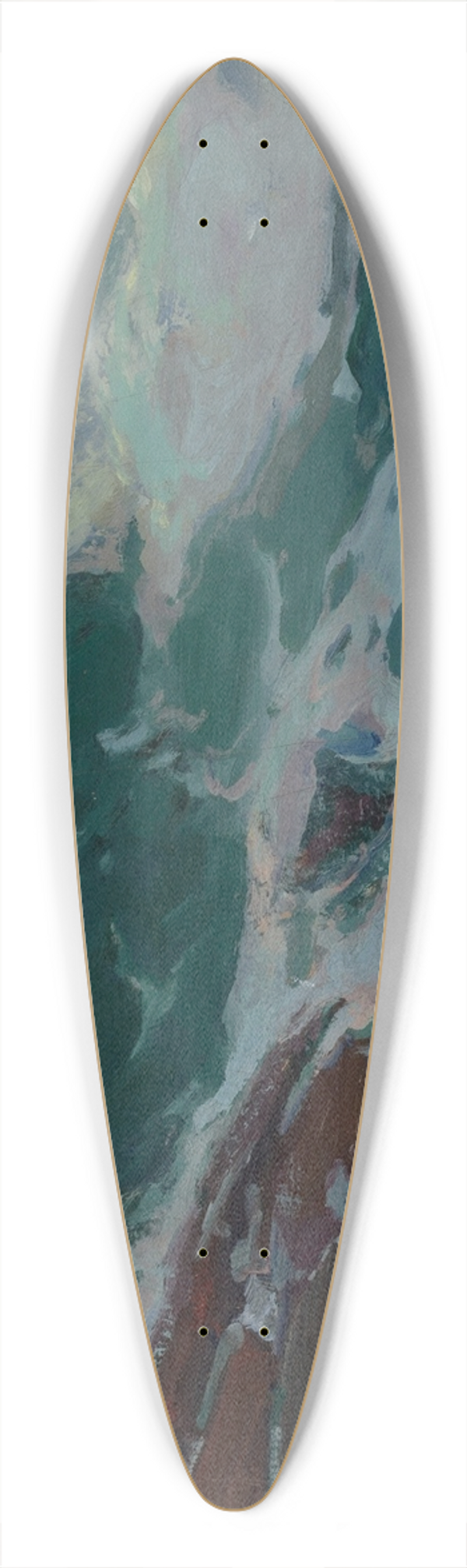 Franz Bischoff - The Wave 39.3 inch art pintail longboard deck