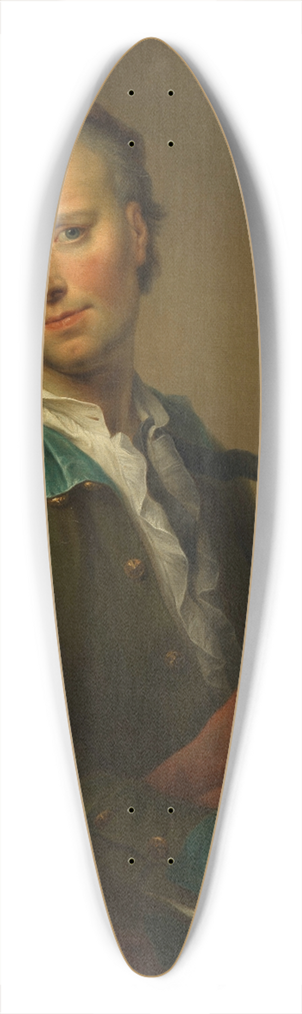 Franz Christoph Janneck - Selbstbildnis Franz Christoph Janneck 39.3 inch art pintail longboard deck