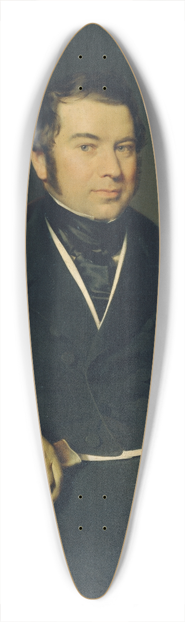Franz Eybl - Herr mit Zylinder und Handschuh 39.3 inch art pintail longboard deck