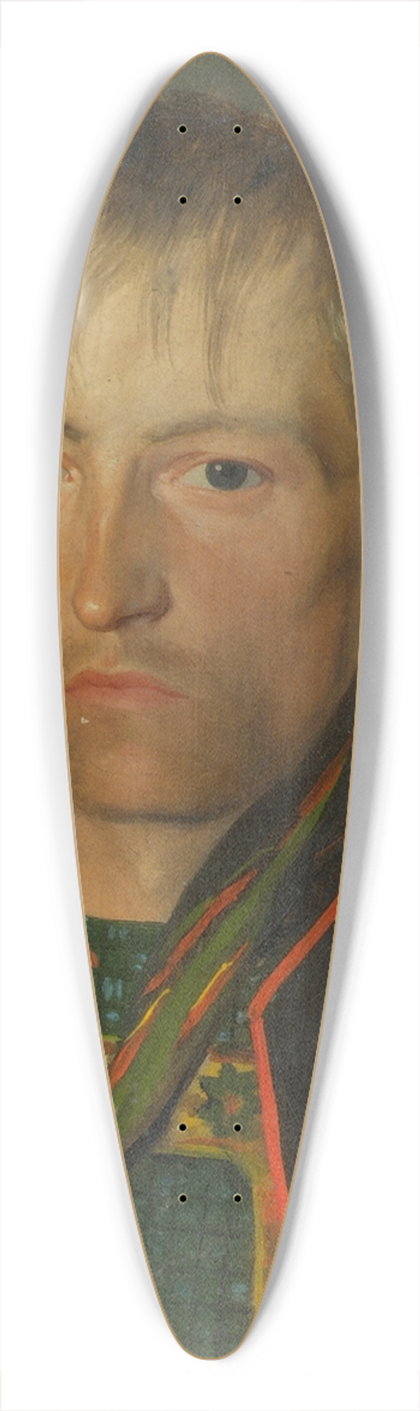 Franz Gasser - Portrt eines Bauern 39.3 inch art pintail longboard deck