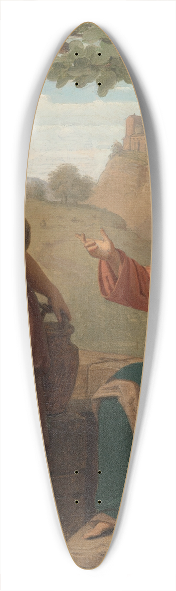 Franz Ittenbach - Christ and the Samaritan woman at the well 39.3 inch art pintail longboard deck