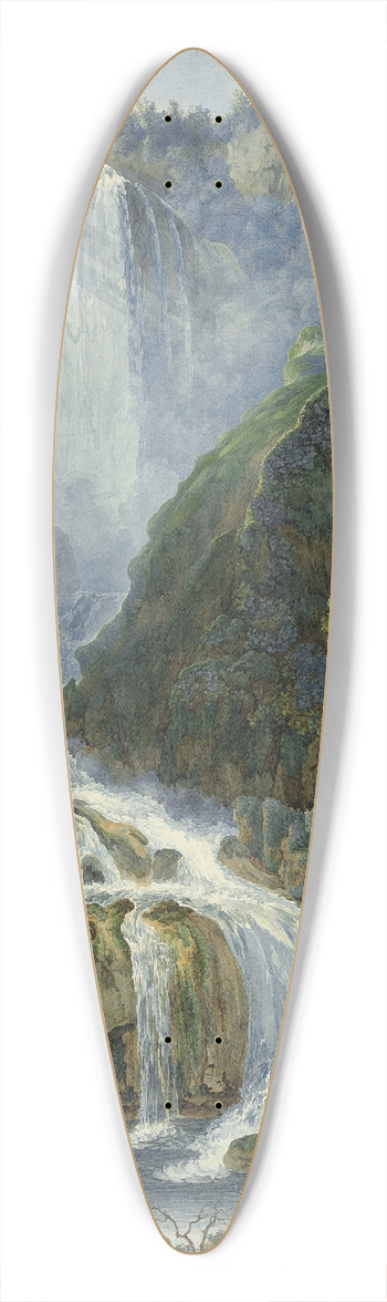 Franz Kaisermann - The Grand Waterfalls at Terni 39.3 inch art pintail longboard deck