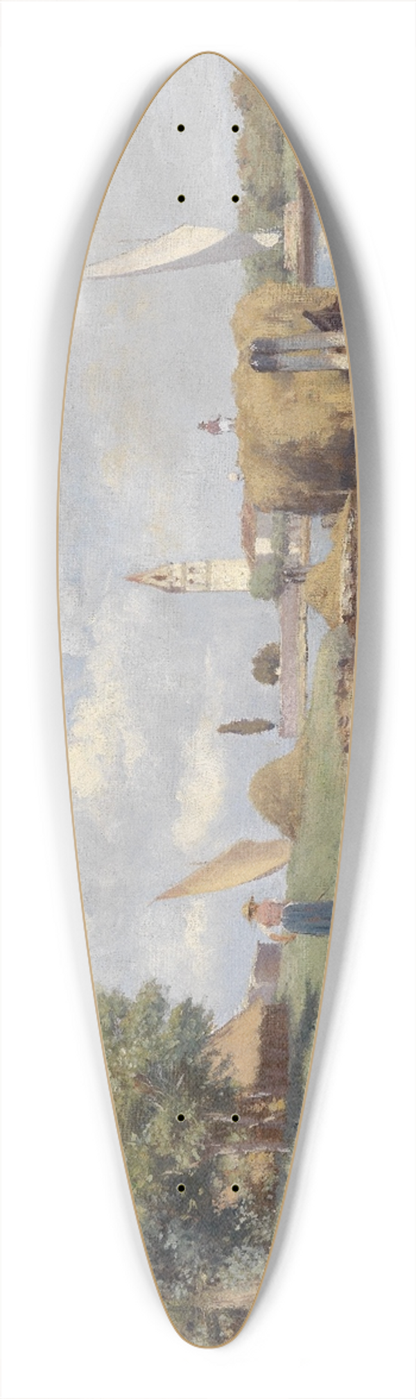 Franz Leo Ruben - Mazzorbo 39.3 inch art pintail longboard deck