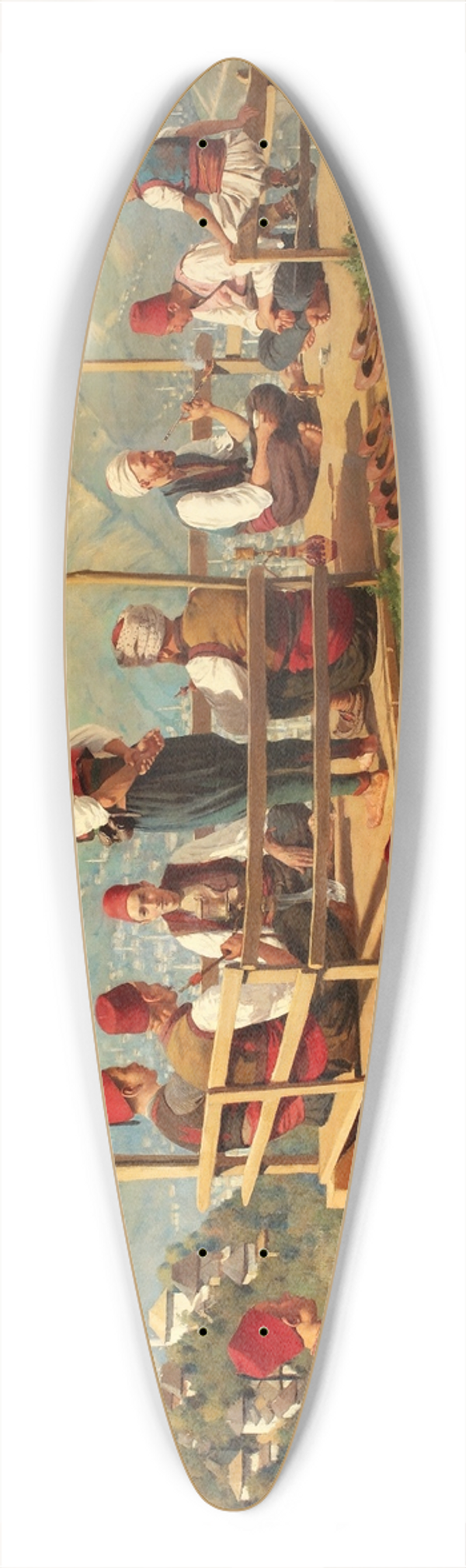 Franz Leo Ruben - Trkisches Kaffeehaus in Sarajevo 39.3 inch art pintail longboard deck