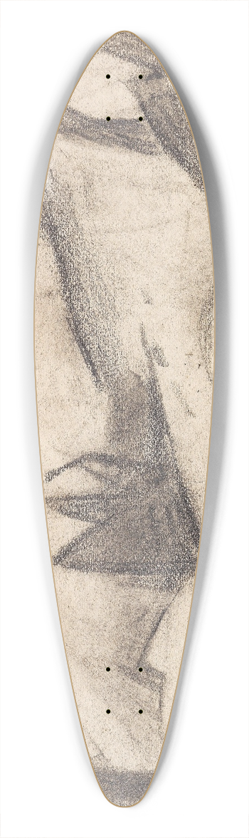 Franz Marc - Abstrahierte exotische Landschaft 39.3 inch art pintail longboard deck