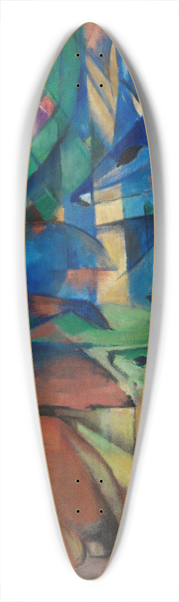 Franz Marc - Rehe im Walde II 39.3 inch art pintail longboard deck