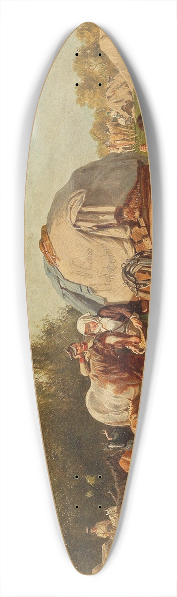 Franz Quaglio - Resting 39.3 inch art pintail longboard deck