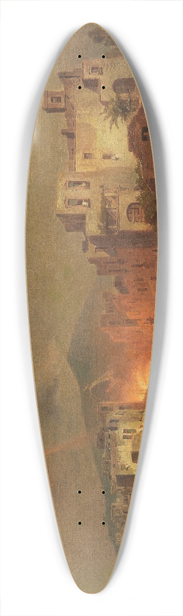 Franz Richard Unterberger - Santa Lucia Fest in Amalfi 39.3 inch art pintail longboard deck