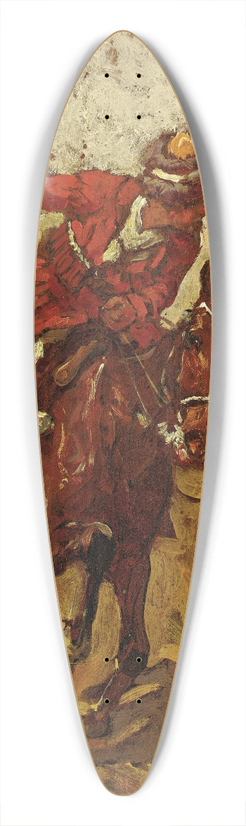 Franz Roubaud - Cossack Horseman 39.3 inch art pintail longboard deck