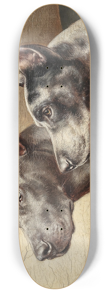 Carl Reichert - Two Friends 8.25 inch art skate deck