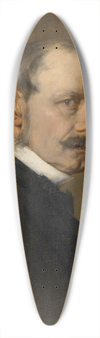 Franz von Lenbach - August Pettenkofen, Maler 39.3 inch art pintail longboard deck