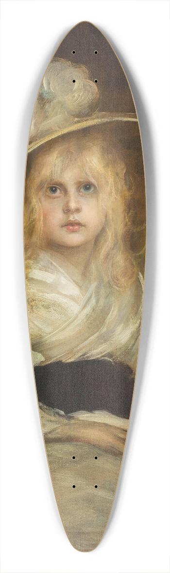 Franz von Lenbach - Portrt der Tochter Marion 39.3 inch art pintail longboard deck