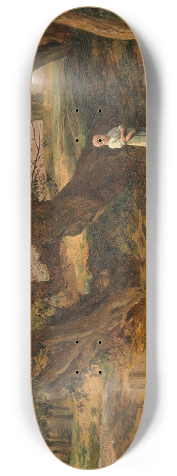 Carl Rudolf Huber - Das kleine Gnseliesel unter Weiden 8.25 inch art skate deck