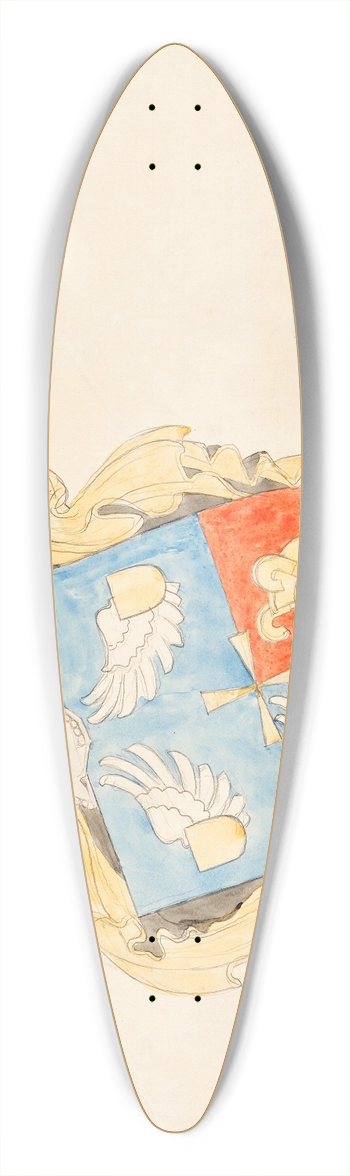 Franz von Matsch - Entwurf fr ein Familienwappen 39.3 inch art pintail longboard deck