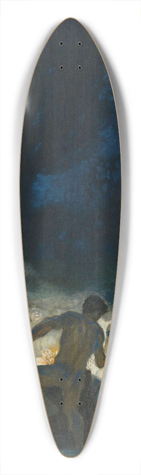 Franz von Stuck - Bacchanal 39.3 inch art pintail longboard deck
